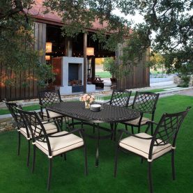 Fiji oval dining Set 7 Pce