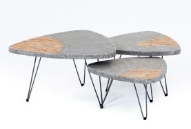Brickon Set of 3 Triangular Tables