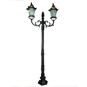 Tudor Twin Lamp 3.1M Blk